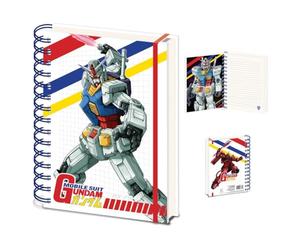 Bold Design for Sci-Fi Fans Pyramid International Gundam - Cuaderno de espiral (tamaño A5), diseño de espiral
