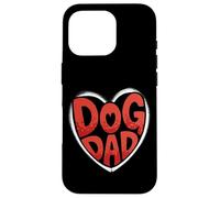 Bold Dog Dad Heart Graphic For Proud Pet Loving Men Carcasa para iPhone 16 Pro