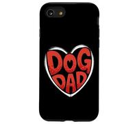 Bold Dog Dad Heart Graphic For Proud Pet Loving Men Carcasa para iPhone SE (2020) / 7/8