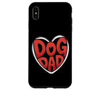 Bold Dog Dad Heart Graphic For Proud Pet Loving Men Carcasa para iPhone XS MAX
