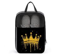 Bold Drippy Crown - Bolsa de zapatos para viajes, uso diario, bolsa de almacenamiento antipolvo para zapatos de golf