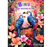 Bold & Easy Birds Coloring Book: 50 Unique Bird Designs for Relaxation and Creativity for Teens & Adults