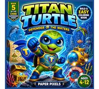 BOLD & EASY CHIBI TITAN TURTLE COLORING BOOK FOR KIDS :: BOOK 5 OF CHIBI SUPERHERO SERIES: TITAN TURTLE: DEFENDER OF THE WATERS (CHIBI SUPERHERO COLORING BOOKS)