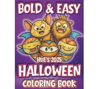Bold & Easy Hue's 2026 Halloween Coloring Book: Get ready to celebrate the season with this ultimate bold &easy Halloween coloring book features 50 ... designs, all designed with bold, thick