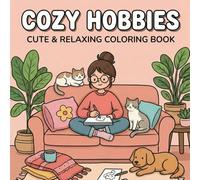 BOLD & EASY Leisure time coloring book: A Cute and Simple Kawaii Coloring Book for Adults and Teens - Featuring Relaxing Everyday Scenes with Thick Lines for Stress Relief