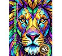 Bold & Easy Midnight Animals: Simple Stained Glass Coloring Book for Adults & Seniors | Large Print Designs on Black Background for Stress Relief and Relaxation (Mindful Escapes Collection)