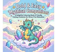 Bold & Easy Mythical Companions: A Delightful Colouring Book of friendly Fantasy Creatures for Stress-Free relaxation