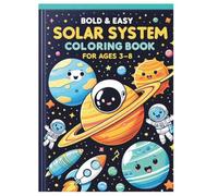 Bold & Easy Solar System Coloring Book: Fun Space Coloring Pages for Kids Ages 3-8