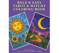 Bold & Easy Tarot & Witchy Symbols Coloring Book: 50 Designs with Thick Lines | Zodiac Signs, Nature & Mystical Icons | Stress Relief & Mindfulness | Large Print Edition