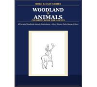Bold & Easy Woodland Animals Coloring Book for Adults: 40 Large-Print Forest Animal Designs - Perfect for Nature Lovers, Seniors & Beginners (Bold and Easy Coloring Books for Adults)