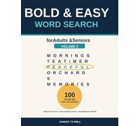 Bold & Easy Word Search for Adults & Seniors Volume 2 (The Bold & Easy word search everyone loves is back - with 100 ALL-NEW puzzles!)