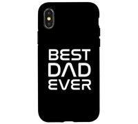Bold & Futuristic Best Dad Ever Father's Day Carcasa para iPhone X/XS