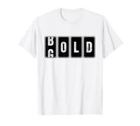 Bold Gold Odómetro Cool Funny Motivación Emprendedor Camiseta