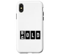 Bold Gold Odómetro Cool Funny Motivación Emprendedor Carcasa para iPhone X/XS