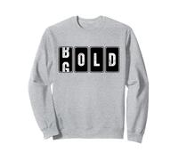 Bold Gold Odómetro Cool Funny Motivación Emprendedor Sudadera