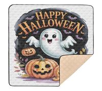 Bold Happy Halloween Spirit - Tapete grande antideslizante para gimnasio y actividades para interiores y exteriores, resistente al agua, tapete de entretenimiento para bebés y niños pequeños, 50 x 50