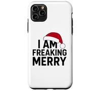 Bold I Am Freaking Merry Festive Humor Holiday Season tee Carcasa para iPhone 11 Pro MAX
