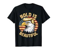 Bold is Beautiful 4 de julio USA Patriotic Funny Bald Eagle Camiseta