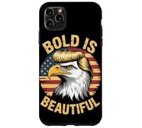 Bold is Beautiful 4 de julio USA Patriotic Funny Bald Eagle Carcasa para iPhone 11 Pro Max