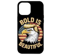 Bold is Beautiful 4 de julio USA Patriotic Funny Bald Eagle Carcasa para iPhone 12 Pro Max