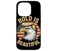 Bold is Beautiful 4 de julio USA Patriotic Funny Bald Eagle Carcasa para iPhone 14 Pro