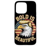 Bold is Beautiful 4 de julio USA Patriotic Funny Bald Eagle Carcasa para iPhone 15 Pro Max