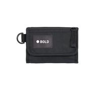 Bold Lässig Cartera Infantil Cinta abrojo de Gancho y Bucle y Ventana Transparente/School Wallet Bold Black