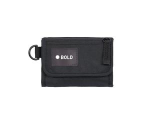 Bold Lässig Cartera Infantil Cinta abrojo de Gancho y Bucle y Ventana Transparente/School Wallet Bold Black