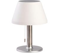 BOLD Lámpara de mesa LED con batería para exteriores/lámpara de mesa LED inalámbrica/farolillo solar para exteriores (conector USB-C + solar, batería para hasta 6 horas de autonomía, IP44, 3 niveles