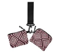 Bold Lines - Carteras aztecas para mujer, monedero minimalista con bolsillo con cremallera para uso diario, 2 unidades