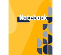 Bold Navy & Yellow Geometric Notebook - Lined School Journal