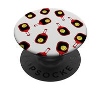 Bold Pickleball Paddle and Ball Design for Players PopSockets PopGrip Adhesivo