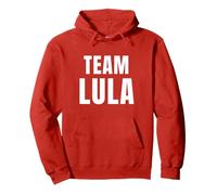 Bold White & Red Team Lula President Brazil Sudadera con Capucha