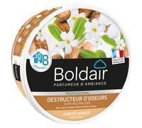 BOLDAIR - Gel destructeur d'odeur Karité Monoï - Neutralise les odeurs - parfume - Produit gel solide - Multi application - durée 8 semaines - 300g - Fabrication française