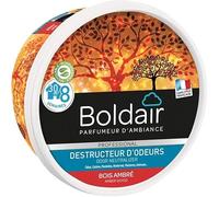 BOLDAIR Lote de 3 tarros de 300 g de gel destructor de olores madera ámbar