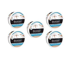 BOLDAIR Lote de 5 botes de 300 g de gel destructor de olores de flor de algodón