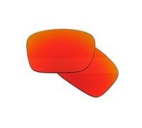 Boldbright Lentes de repuesto compatibles con gafas de sol Oakley TwoFace OO9189, revestimiento de espejo rojo, no polarizadas