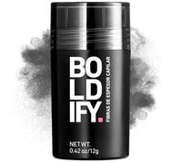 BOLDIFY - Fibras capilares, ocultan completamente la pérdida del cabello, 100% fibras de algodón no detectables, bote gigante de 12 g, engrosamiento instantáneo del cabello (Gris oscuro)