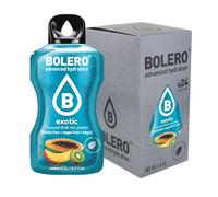 Bolero Bebida 24 bolsitas de 3 g g de fruta preparada en polvo soluble para bebida fresca en agua, 72 gramos endulzado con stevia (Exotic)