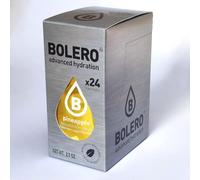 Bolero Bebida 24 bolsitas de 3 g g de fruta preparada en polvo soluble para bebida fresca en agua, 72 gramos endulzado con stevia (piña)