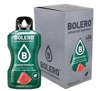 Bolero Drink - 24 bolsitas de 3 g de fruta preparada en polvo soluble para bebida fresca en agua, 72 gramos endulzado con stevia (Watermelon)