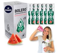 Bolero Bebida Instantánea sin Azúcar, Sabor Sandía - Paquete de 12 x 9 gr - Total: 108 gr