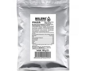 Bolero Bebidas 100 g bolsa - suficiente para 20 litros de bebida sin azúcar - sin calorías - sin aspartamo (Melocotón)