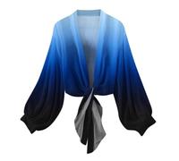 Bolero Cárdigan de gasa elegante de manga larga para mujer, chaqueta fina de verano, bolero, boho, chaqueta de verano para fiesta, playa, informal, camisetas de manga larga, camisas, camisas, blusas
