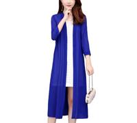 Bolero Cardigan Mujer,Cárdigan Tipo Kimono De Gasa Larga para Mujer, Manga 3/4, Traje De Baño, Pareo Holgado, Prendas De Vestir Exteriores con Aberturas Laterales, Ropa De Playa Bohemia, Bolero De