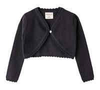 Bolero Cardigan para Niña,Chaqueta de Punto Manga Larga Cuello Redondo para Fiesta Ceremonia Negro 130