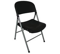 Bolero ce693 Plegable Silla de Utilidad, Negro (Pack de 2)