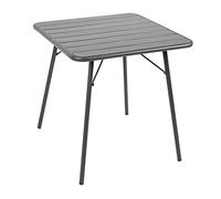 Bolero CF-MT-E030 - Mesa Cuadrada de Acero (700 mm), Color Gris