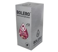 Bolero Bebida Instantánea sin Azúcar, Sabor Uva Roja - Paquete de 12 x 9 gr - Total: 108 gr