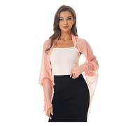 Bolero de gasa Shawls Summer Beach Women Solid Chiffon Smock Bikini Cover Up Loose Blouse Sunscreen Poncho para mujer(Color 9)